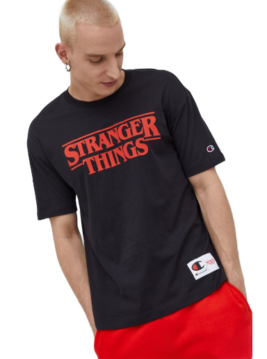 Majica Champion T-shirt Xstranger Things Črna | 217791