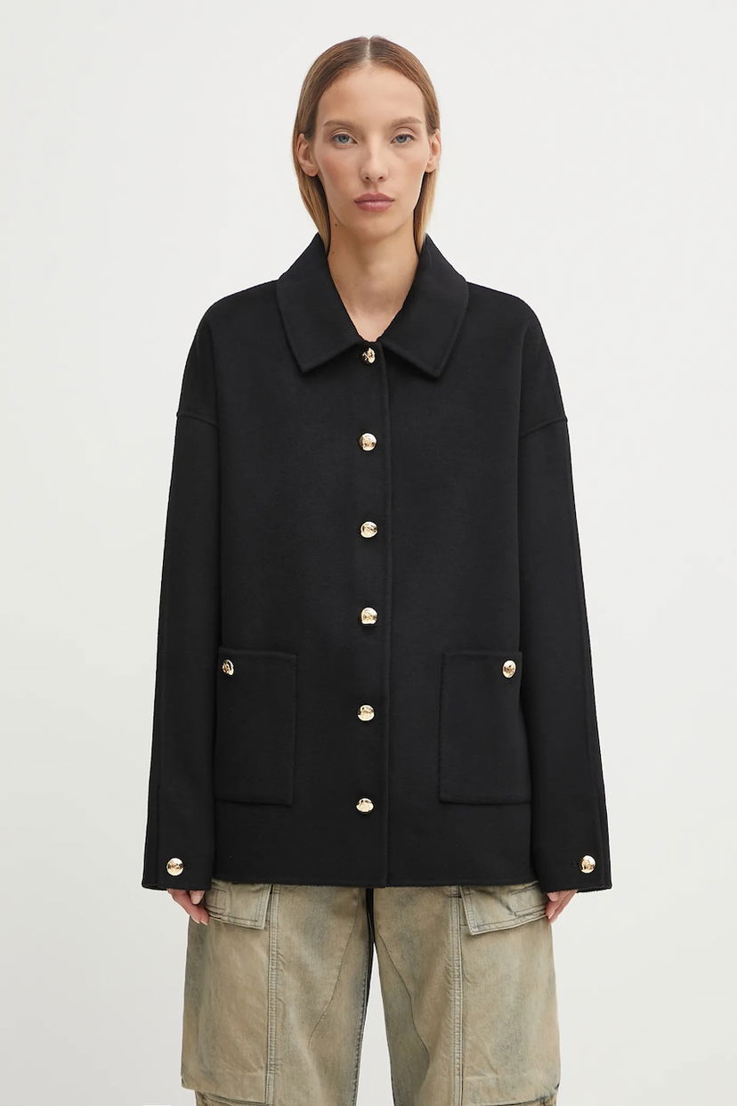 Jakna Anine Bing Anine Bing Cashmere Blend Jacket Črna | A.01.10442