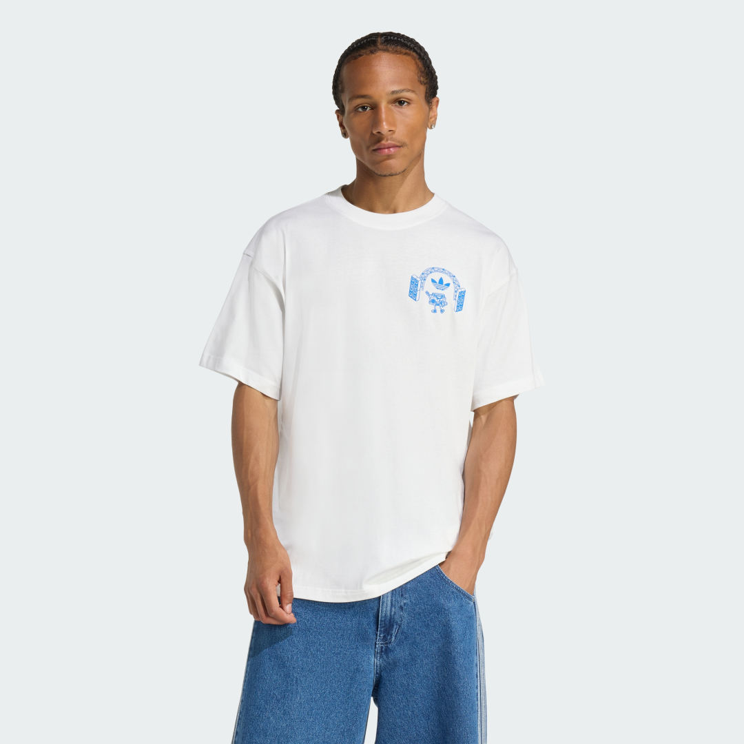 Majica adidas Performance Music Fests Graphic Tee Bela | KQ9955, 0
