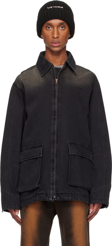 Beanie We11done We11done Classic Washed Denim Jacket Črna | WD-DJ3-24-334-U-BK, 0