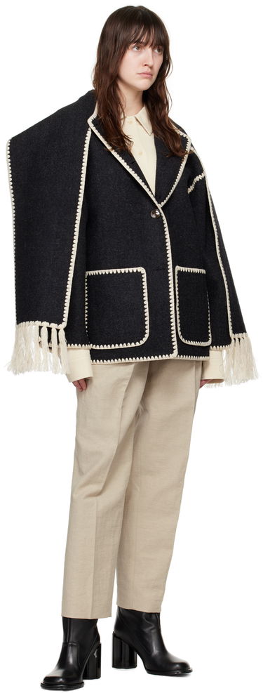 Hlače TOTEME Double-Pleated Trousers Bež | 243-WRB847-FB0196, 3