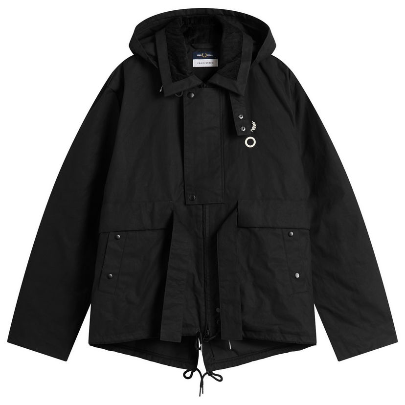 Jakna Fred Perry x Craig Green Hooded Utility Jacket Črna | SJ1133-102
