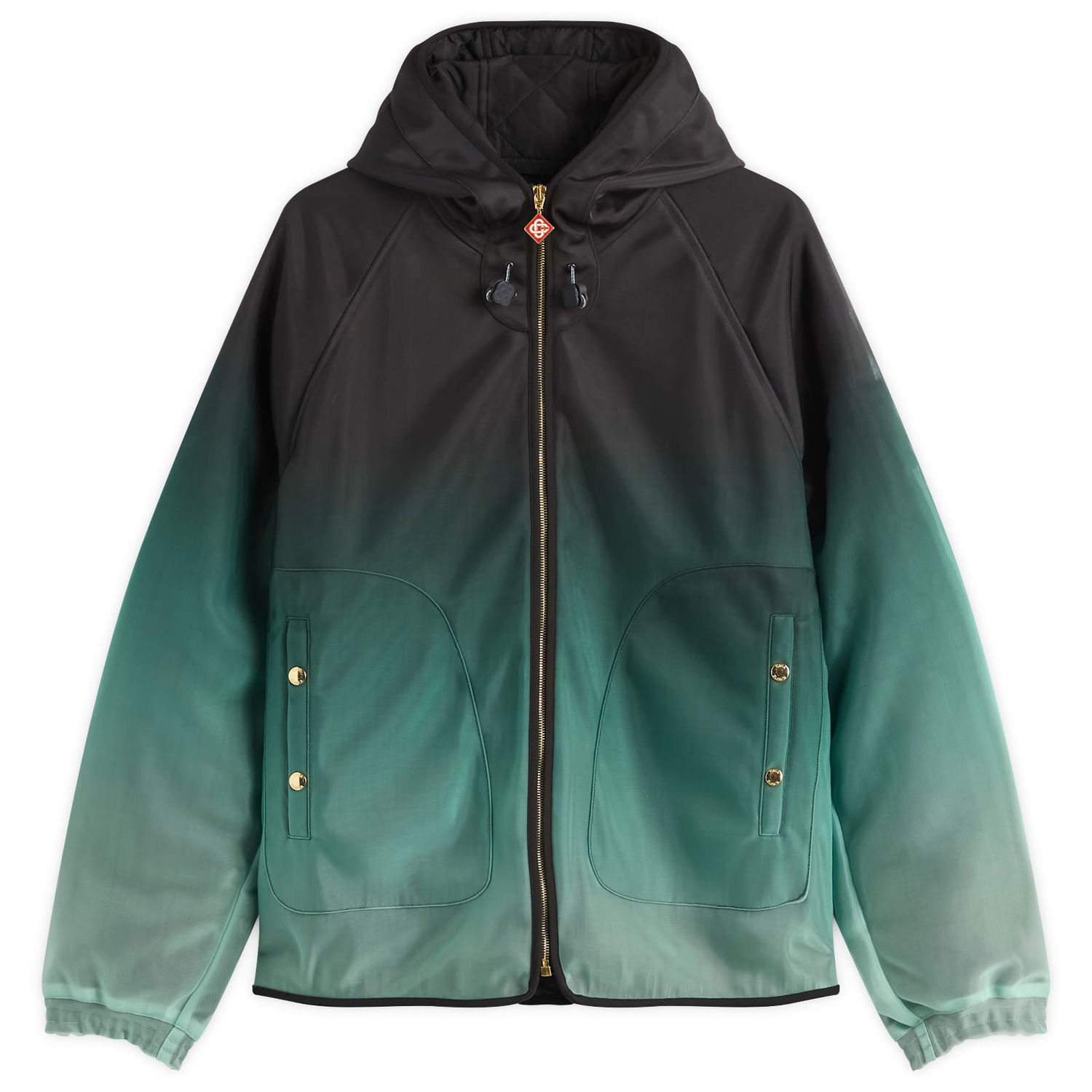 Vetrovka Casablanca Casablanca Gradient Technical Windbreaker Jacket, Size Small Zelena | MPF25-JK-394-01, 0