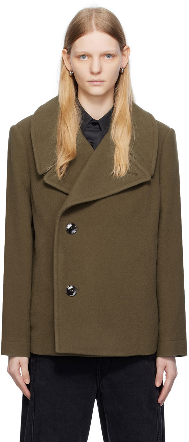 Plašči LEMAIRE Lemaire Boxy Jacket Zelena | CO1033 LF1164
