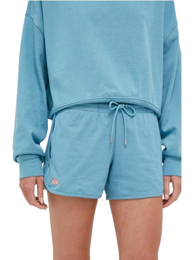 Kratke hlače Kappa Medium Waist Shorts Modra | 313037