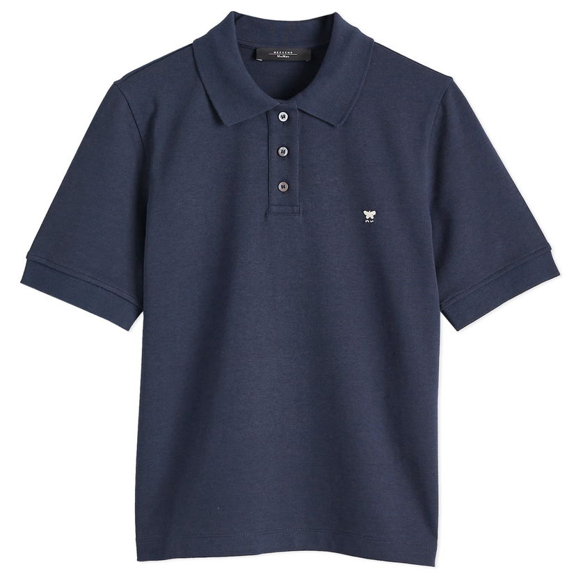 Polo majica Max Mara Women's Scena Polo Shirt, Size Large Mornarica | 2515951011600