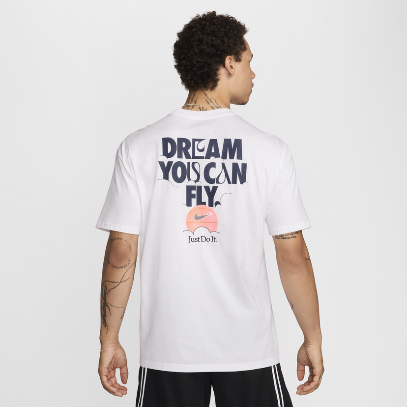 Majica Nike Max90 Basketball Tee Bela | FZ8083-100