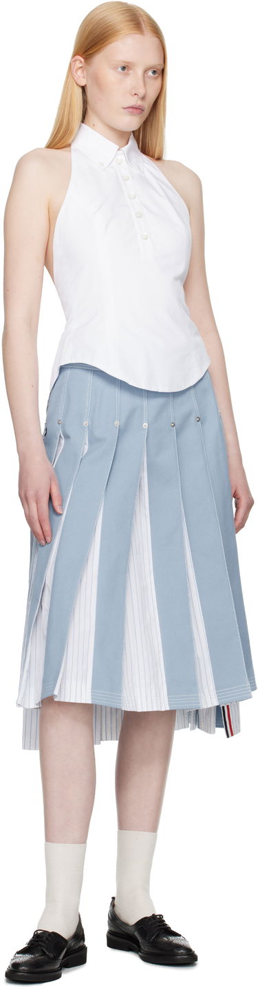 Majica brez rokavov Thom Browne Thom Browne Halter Top Bela | FLL201A-03113, 3