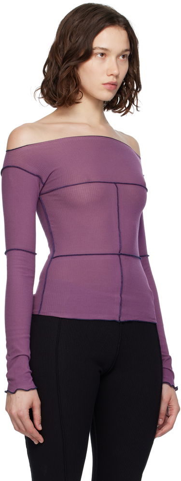Majica brez rokavov Baserange Baserange Cinder Off-the-Shoulder Top Lila | TTCL-CR-AU25, 1