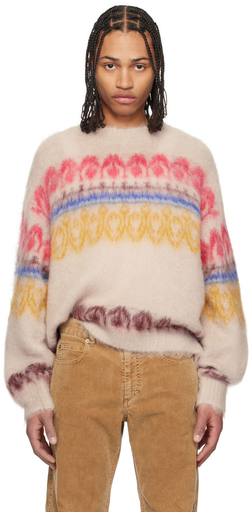 Pleteni pulover ISABEL MARANT Isabel Marant Dully Knit Sweater Bež | 24APU0541HA-B3L06H