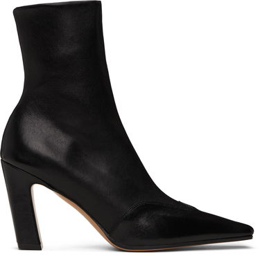 Superge in čevlji Khaite Khaite Nevada Stretch High Heel Boots Črna | F1067-836, 0