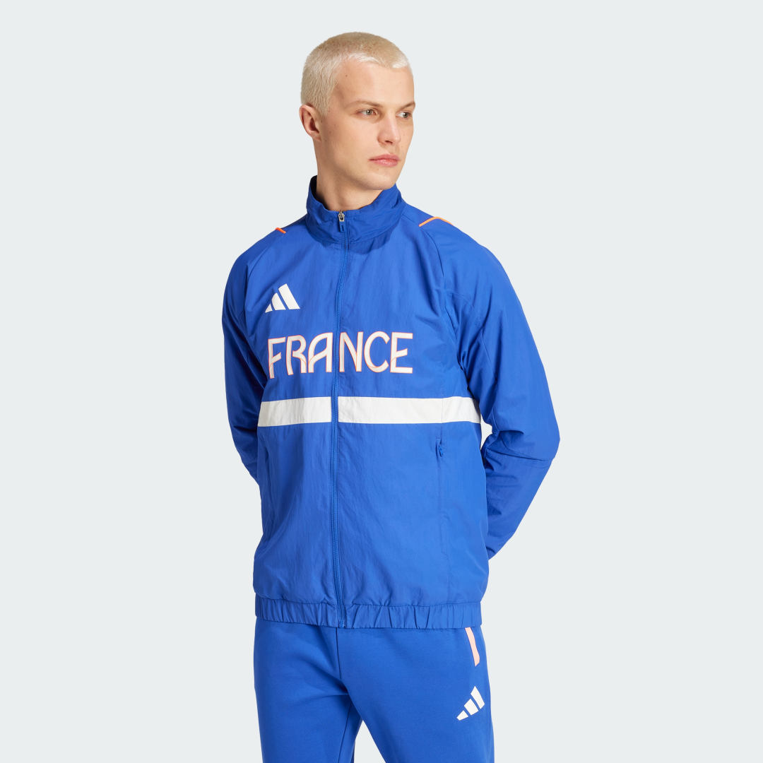 Jakna adidas Performance Team France Presentation Modra | IS5133, 0