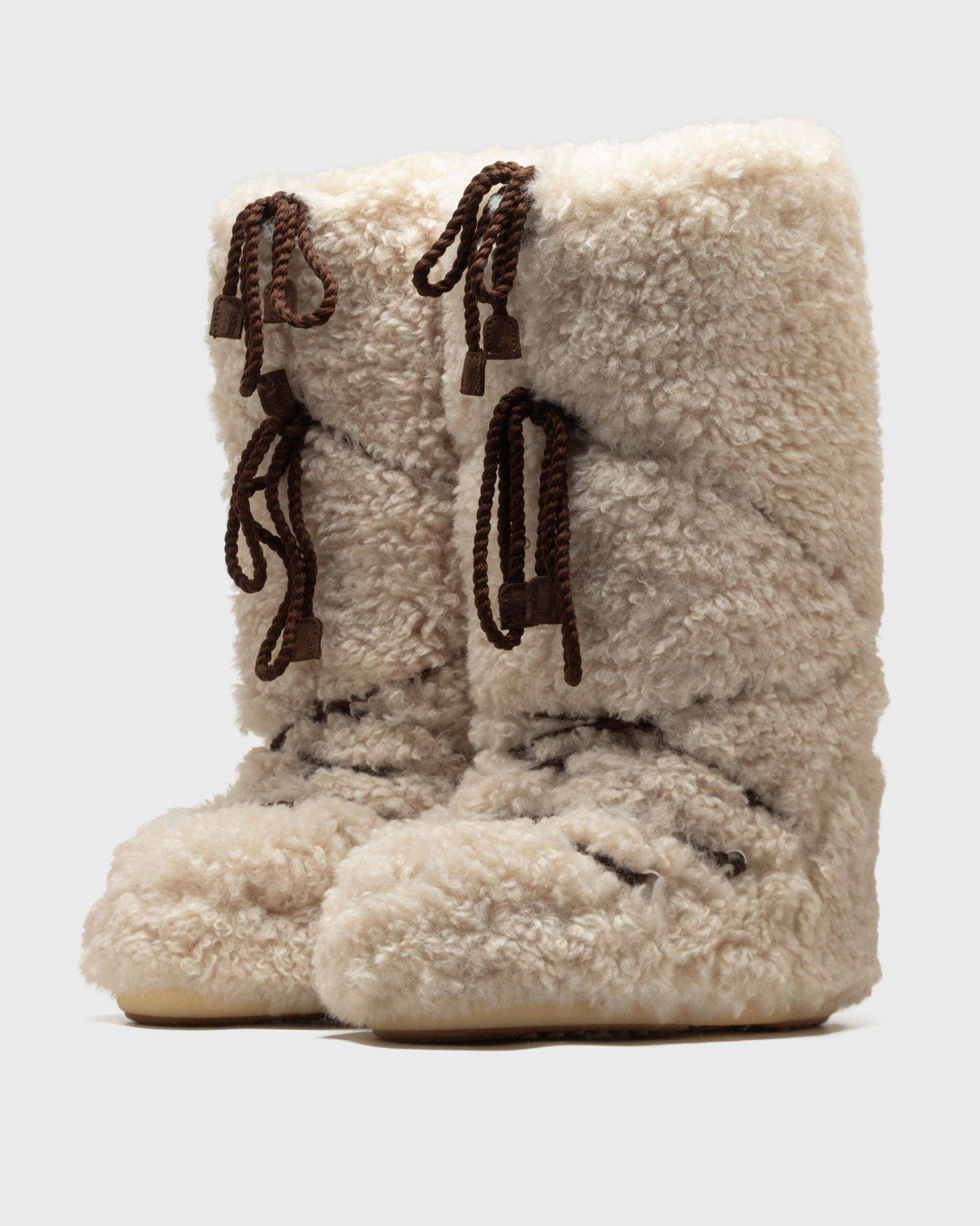 Superge in čevlji Moon Boot Icon Curly Extra Boots Bela | 80D1403070-L007, 1