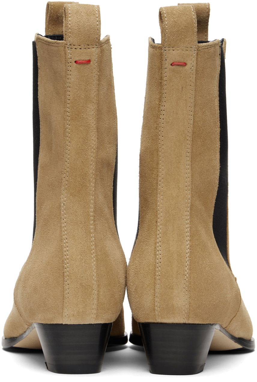 Oblačila Aeyde Aeyde Kiki Suede Chelsea Boots Bež | A11-AB-PLYP30BL124-FW24-974-022, 1
