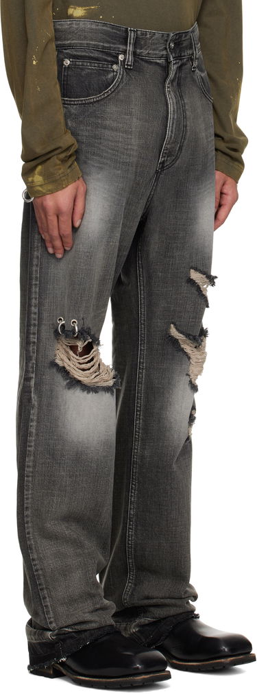 Kavbojke We11done We11done Ripped Jeans Siva | WD-DP1-25-339-M-BK, 1