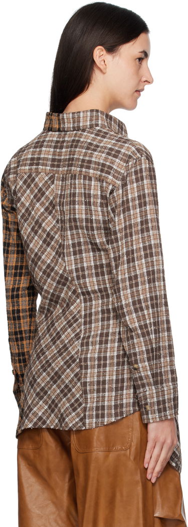 Srajce Andersson Bell Andersson Bell Twist Check Shirt Rjava | atb1361w, 2