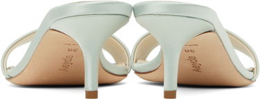 Modni dodatki Aeyde Aeyde Ilvy Satin Mules Zelena | A11-HS-GAIS55TB155-SS25-1017-013, 1