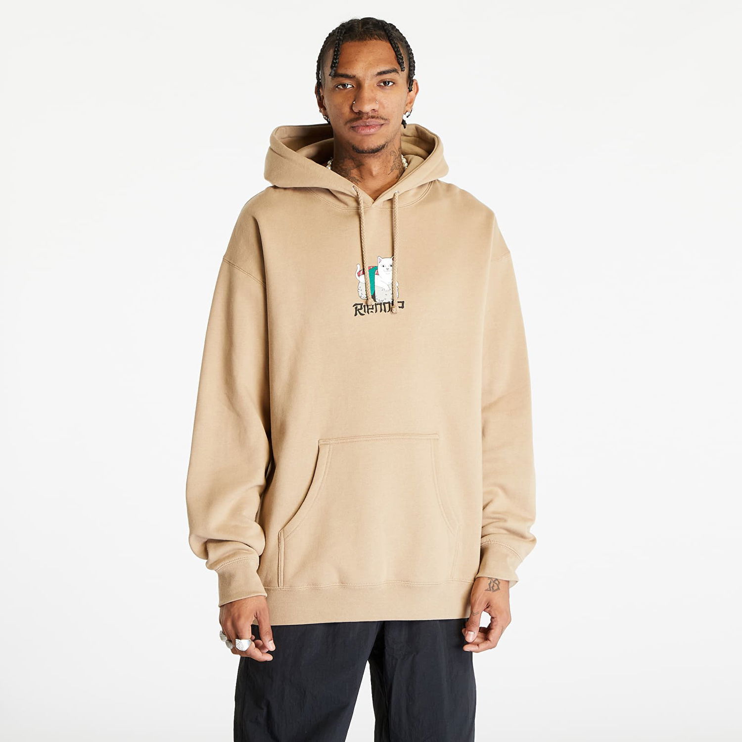 Pulover RIPNDIP Sushi Nerm Hoodie Bež | RND10221, 0