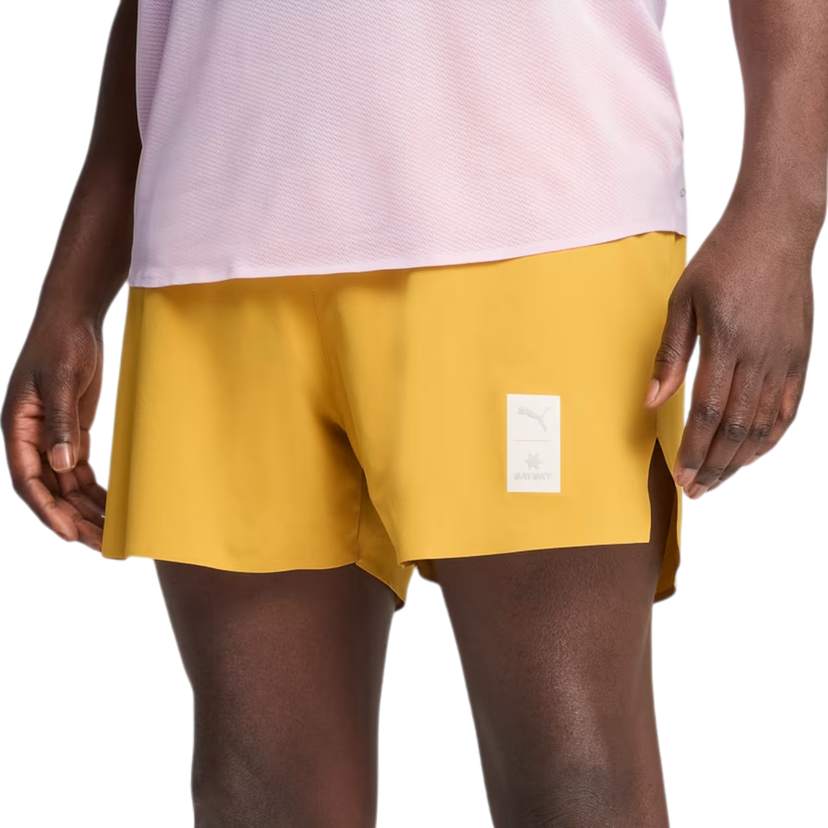 Kratke hlače Puma Saysky Running Shorts Rumena | 526835-62