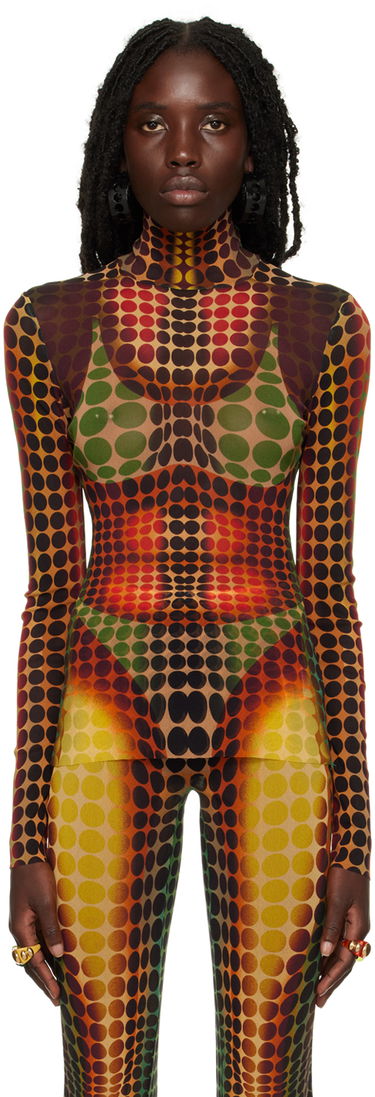 Pleteni pulover Jean Paul Gaultier Gaultier Dots Print Turtleneck Top Večbarvna | 22/09-U-TO049-T521, 0