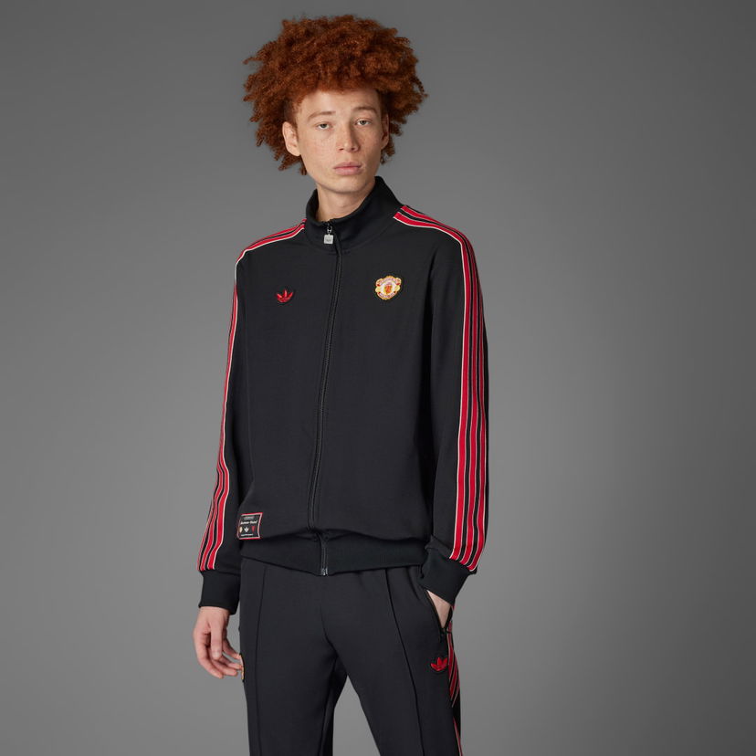 Trenirka adidas Performance Manchester United Terrace Icons Track Jacket Črna | JF0358