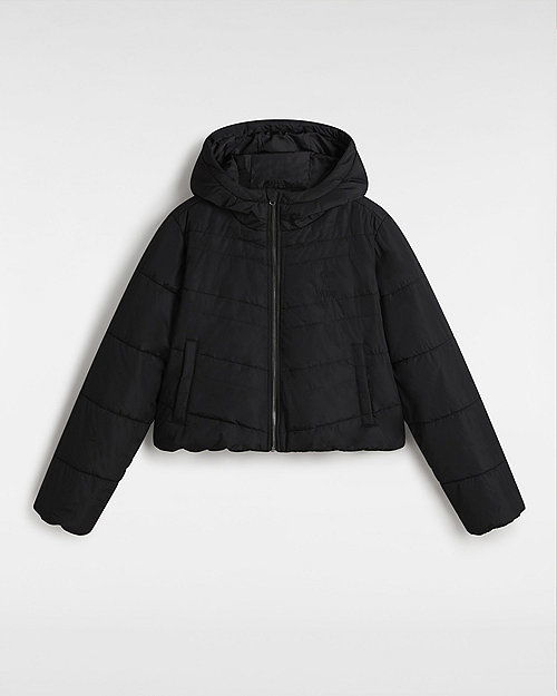 Puhovka Vans Mte Foundry Crop Puff Jacket Črna | VN000H5EBLK