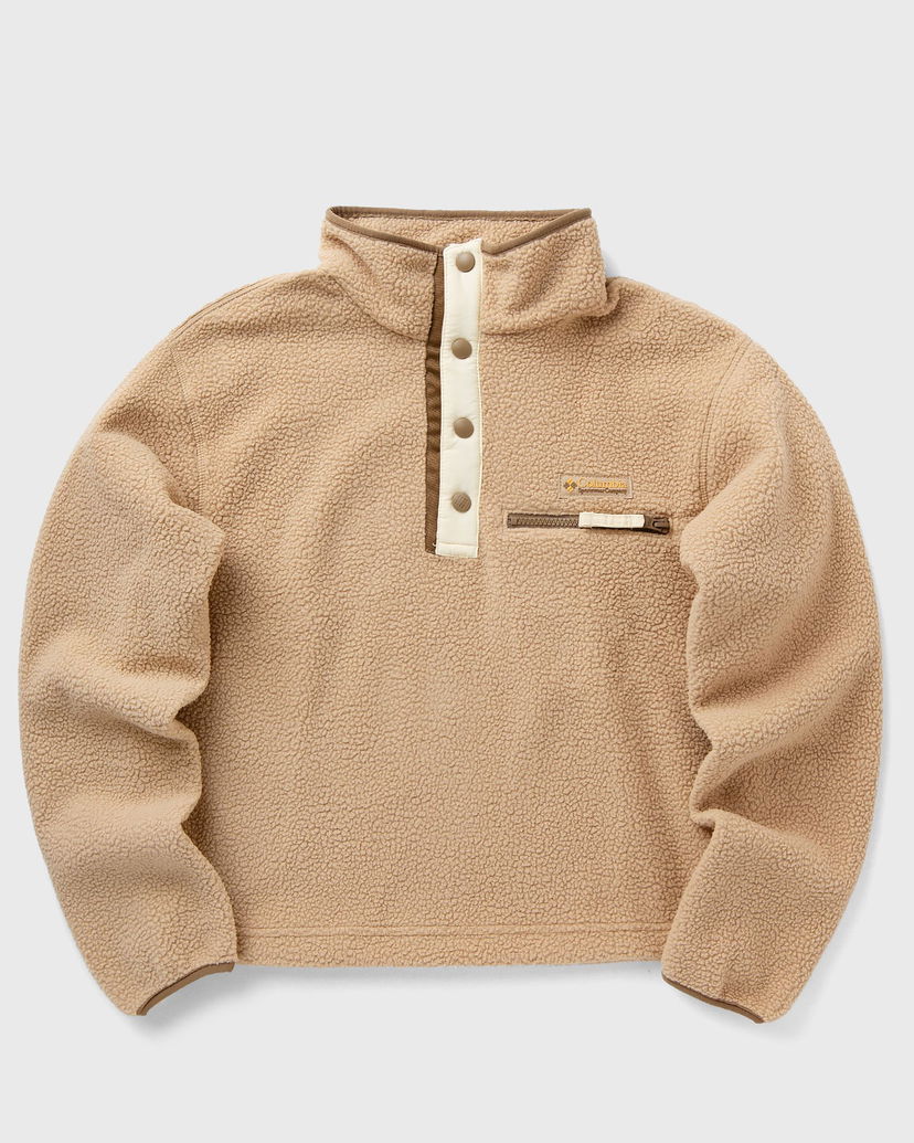 Pleteni pulover Columbia Helvetia II Cropped Half Snap Fleece Pullover Bež | 2092231262