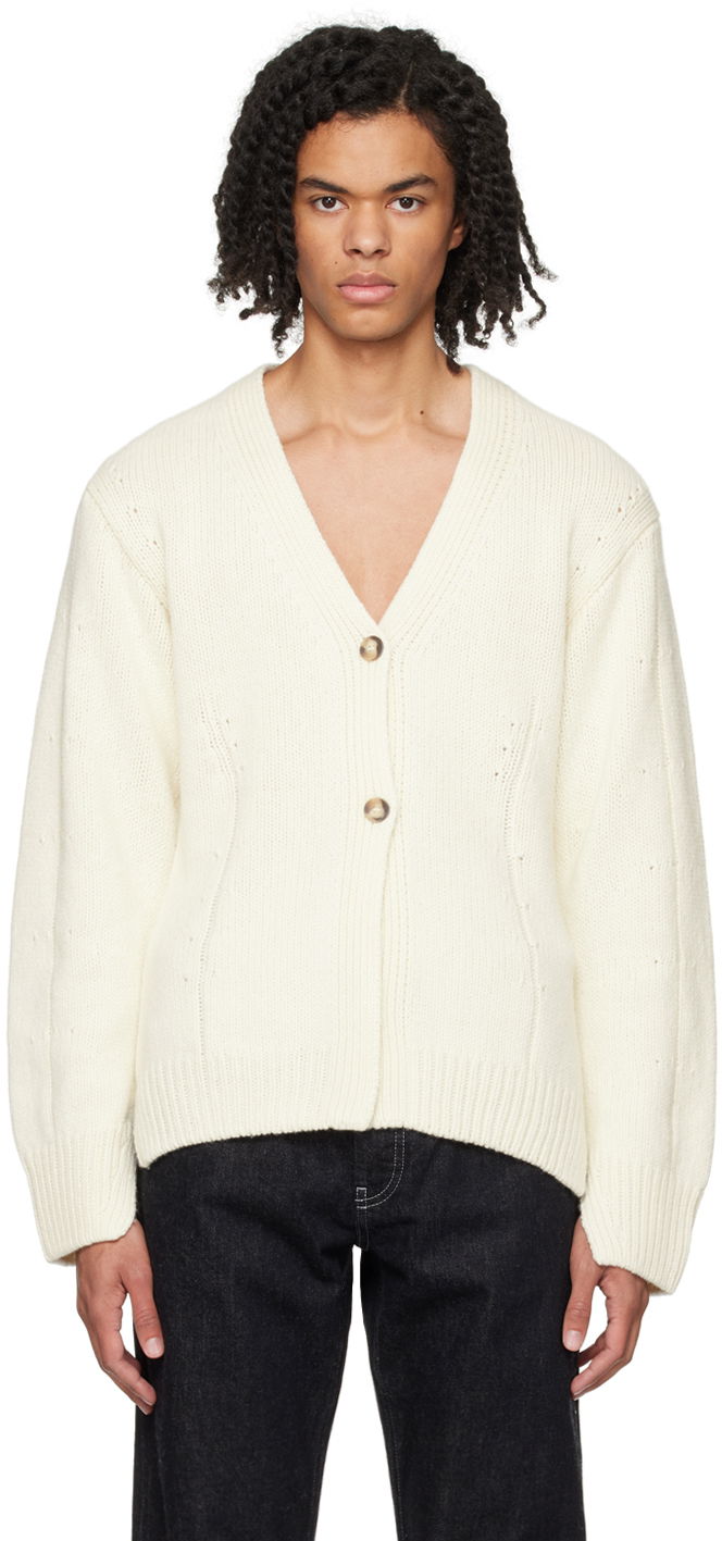 Pleteni pulover Helmut Lang Helmut Lang Tailored Cardigan Bela | N09HW705, 0