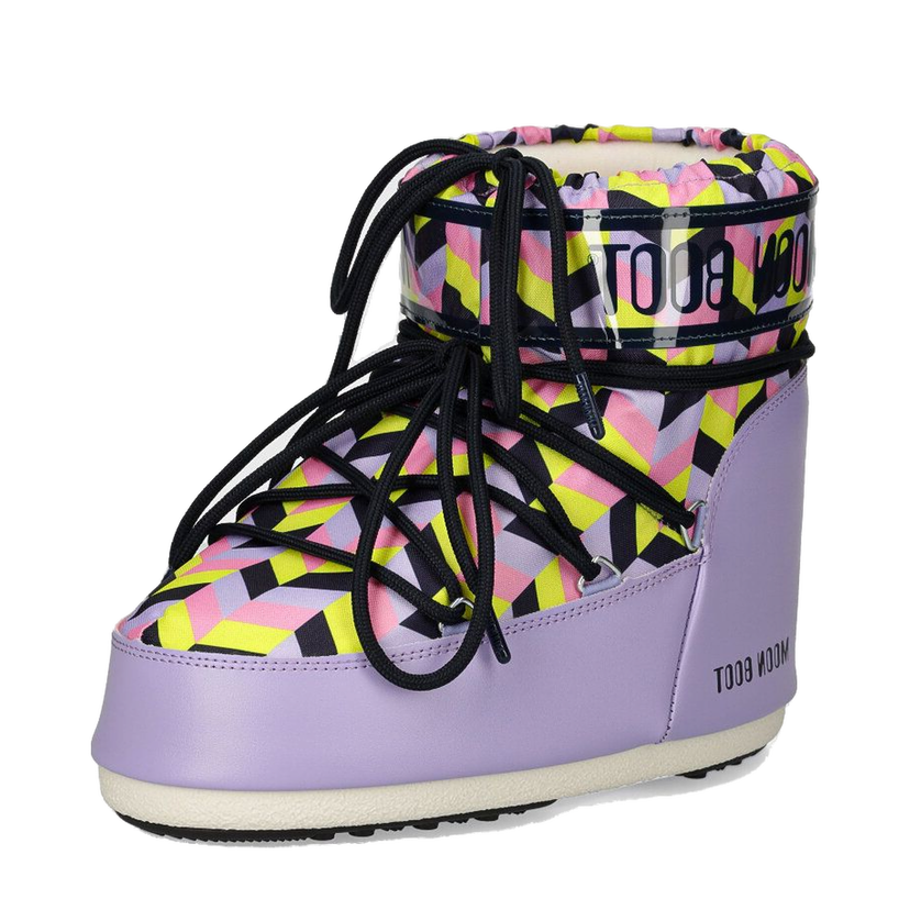 Superge in čevlji Moon Boot MB ICON LOW OPTICAL 80D1409550 JB10 Boots Lila | 80D1409550.JB10