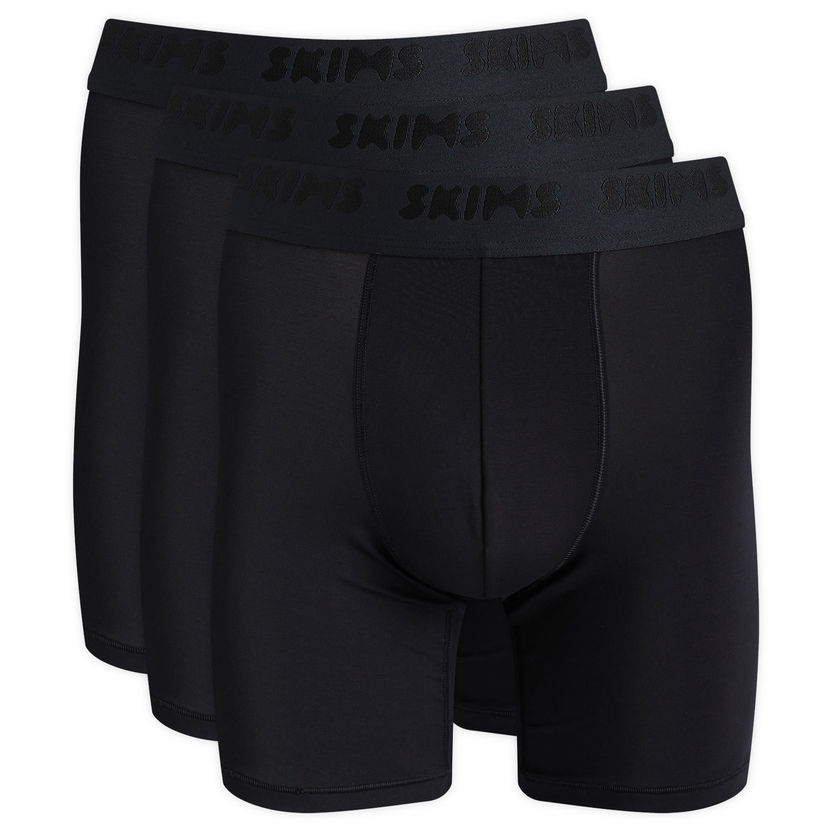 Boksarice SKIMS Men's 5" Boxer Briefs - 3-Pack Črna | BO-BBR-5630M-OB
