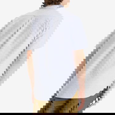 Srajce BEAMS Beams Plus Button Down Short Sleeve Shirt, Size Large Modra | 3801-0025-139-75, 3