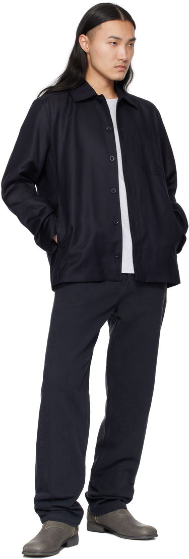 Srajce A.P.C. Button-Up Regular-Fit Overshirt Modra | LYAAV-H02991, 3