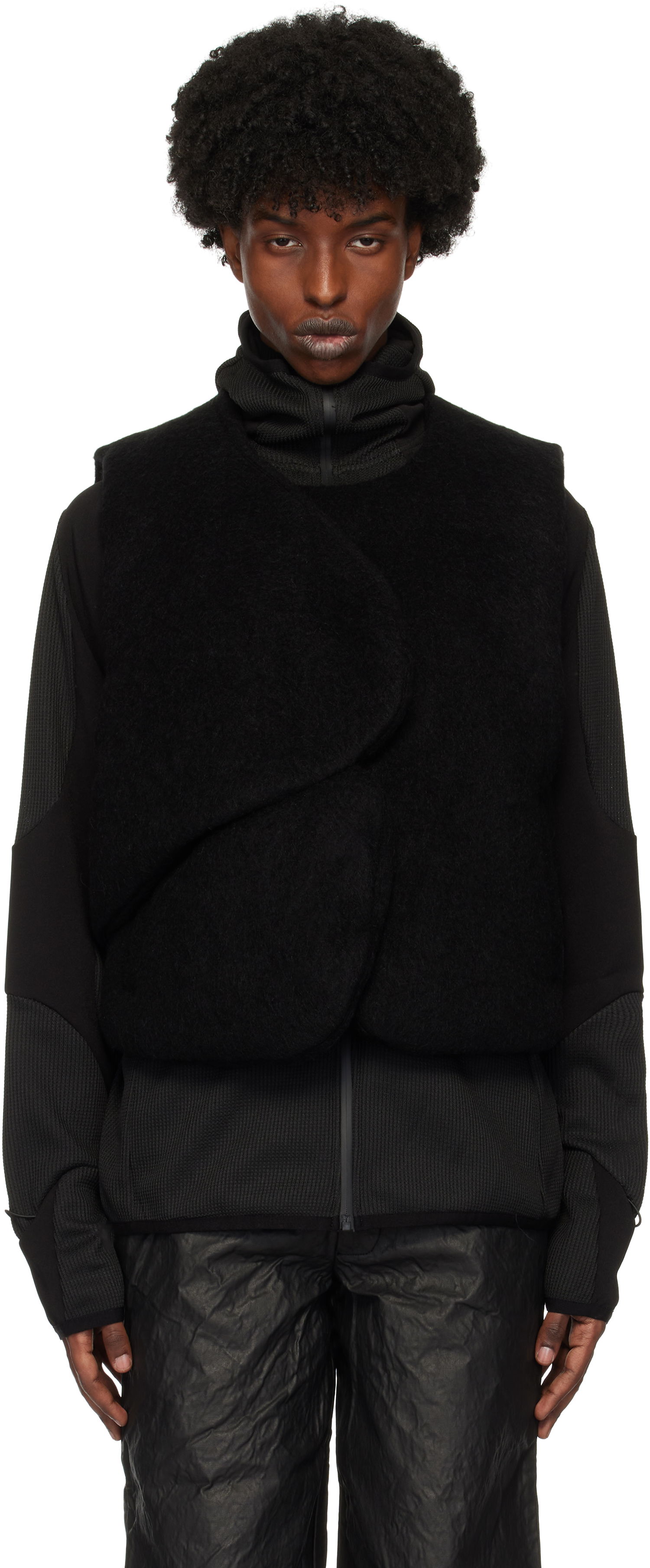 Telovnik HELIOT EMIL Mohair Down Vest Črna | AW24_M_03_034_BLK01, 0