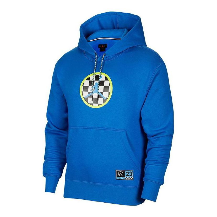 Pulover Nike Jordan Sport DNA HBR Fleece Pullover Hoodie Modra | CV2785-403