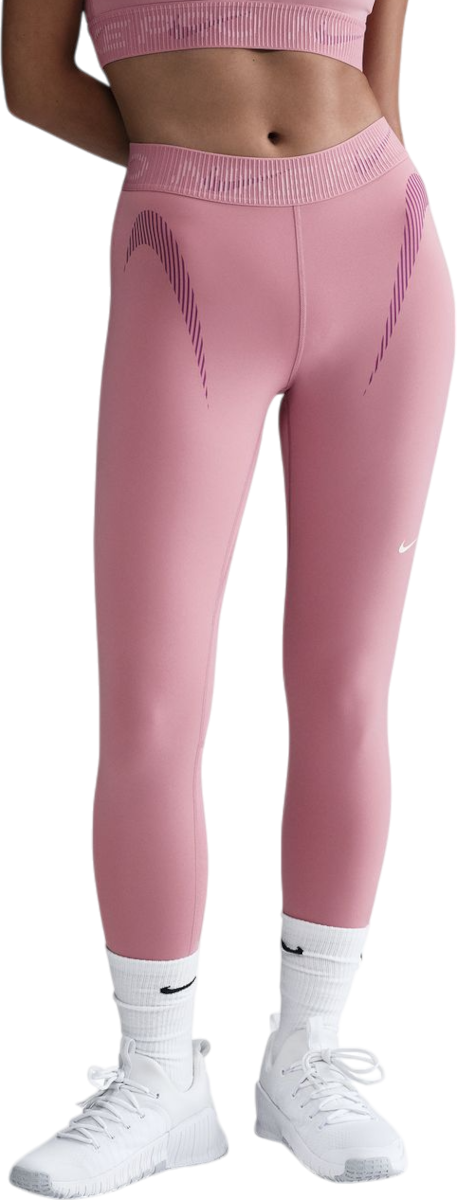 Pajkice Nike Pro Mid Graphic 7/8 Leggings Roza | hj1219-699