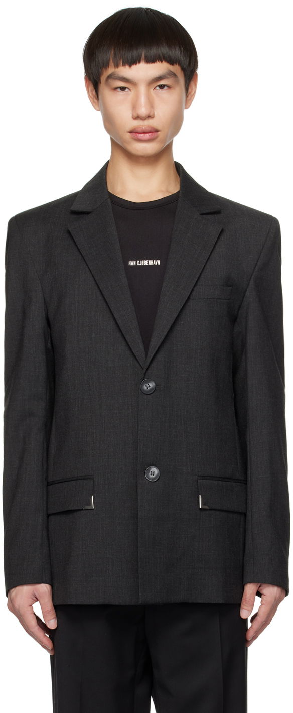 Jakna Han Kjøbenhavn Single-Breasted Blazer Črna | M-131131