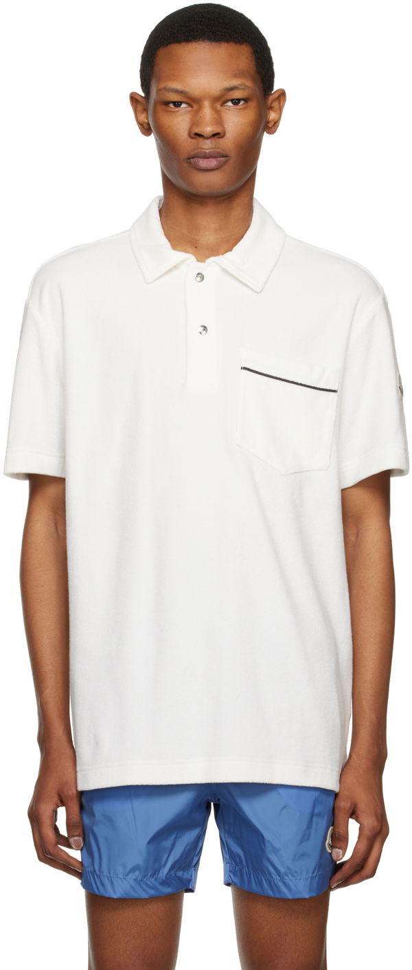 Polo majica Moncler Patch Pocket Polo Tee Bela | I10918A00017899VV, 0