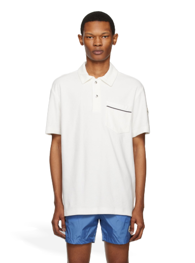 Polo majica Moncler Patch Pocket Polo Tee Bela | I10918A00017899VV