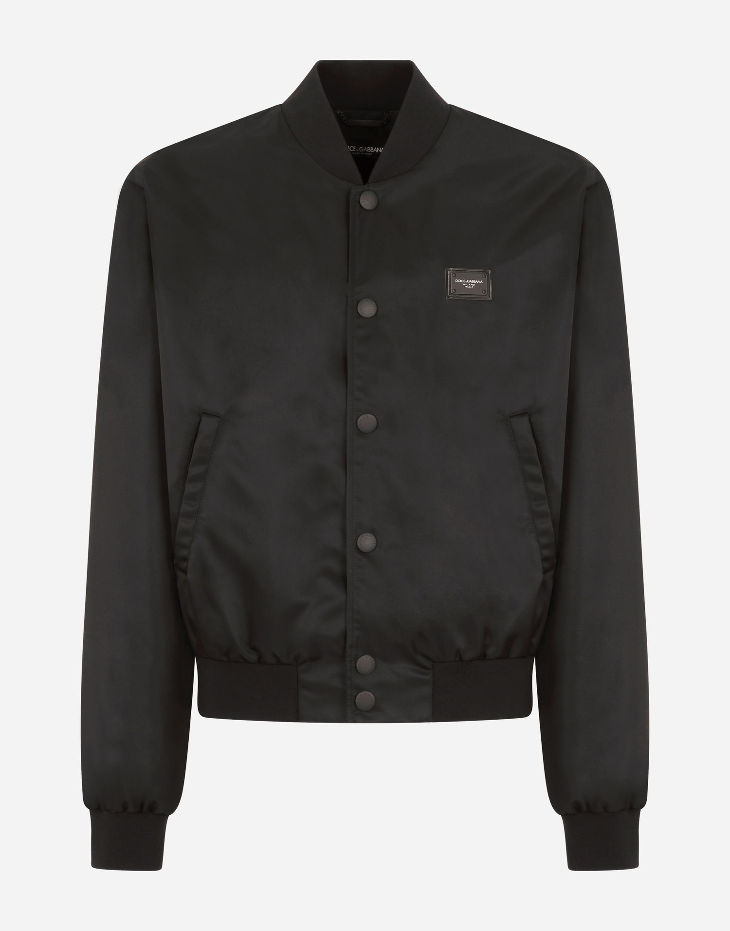 Bomber jakna Dolce & Gabbana Dolce & Gabbana Button Bomber Jacket Črna | G9VD2TFUMNQN0000, 0