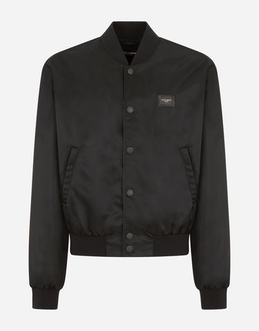 Bomber jakna Dolce & Gabbana Dolce & Gabbana Button Bomber Jacket Črna | G9VD2TFUMNQN0000, 0