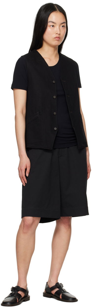 Telovnik LEMAIRE Lemaire Button Denim Vest Črna | OW1071 LD1004, 3