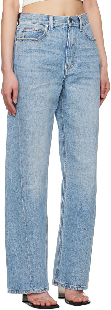 Kavbojke Alexander Wang Alexander Wang Logo Balloon Jeans Modra | 4DC2254767, 1