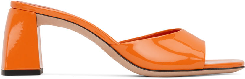 Superge in čevlji BY FAR BY FAR Romy Open Toe Heeled Sandals Oranžna | 23CRROMYMORP