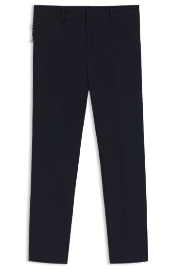 Hlače BOSS Slim-Fit Packable Performance-Stretch Trousers Mornarica | 50543570