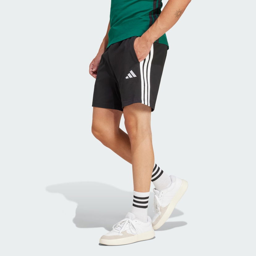 Kratke hlače adidas Performance Essentials 3-Stripes Single Jersey 7-Inch Shorts Črna | JD1891