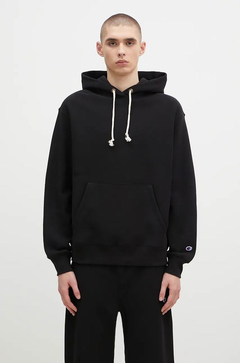 Pulover Champion Hooded Sweatshirt Črna | 220705
