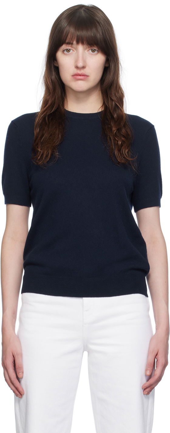 Pleteni pulover Khaite The Pierre Sweater Mornarica | 9553628, 0