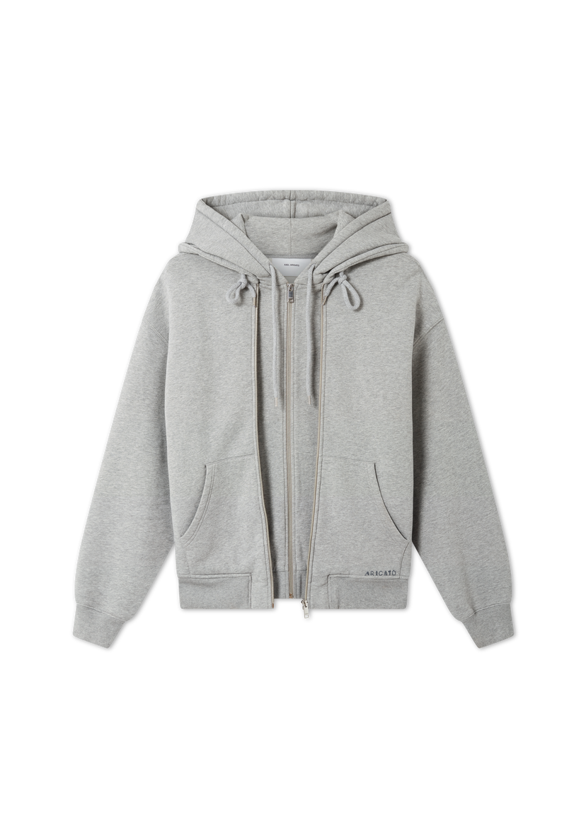 Pulover AXEL ARIGATO Trey Full-Zip Hoodie Siva | A3432001