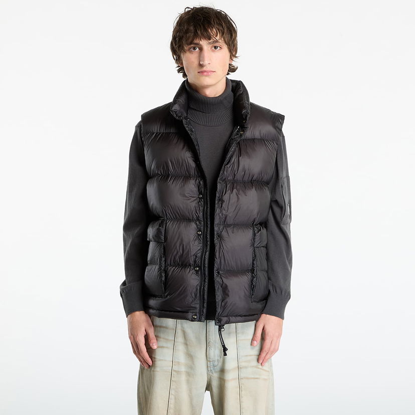 Telovnik C.P. Company D.D. Shell Down Gilet Black Črna | 19CMVE192A110416A-999