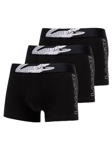 Boksarice Lacoste Underwear trunk 3-Pack Črna | 5H2082 031